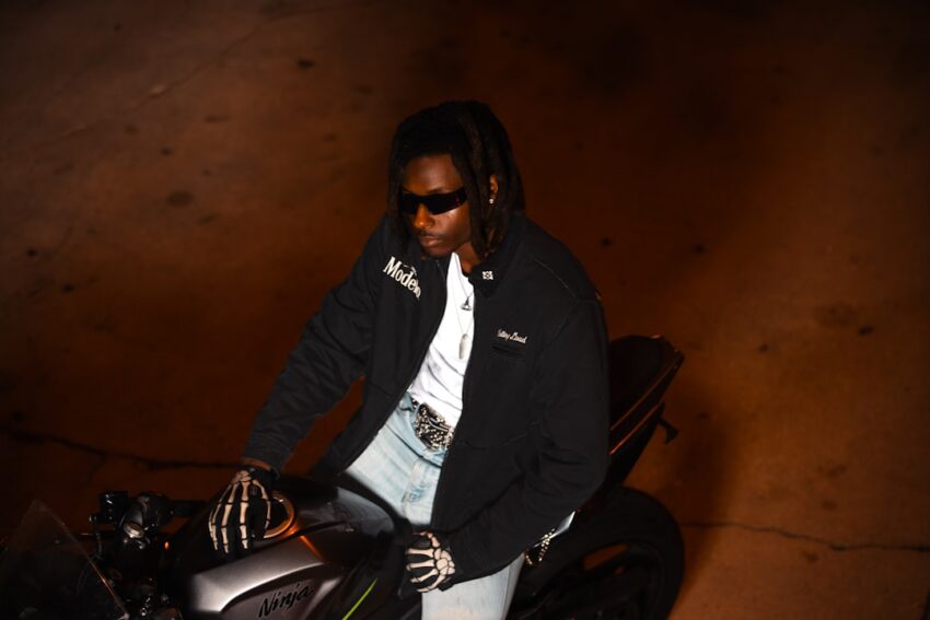 Photo black biker jacket